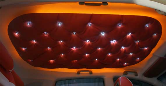 Pasang LED di Plafon Mobil  Modifikasi Consep