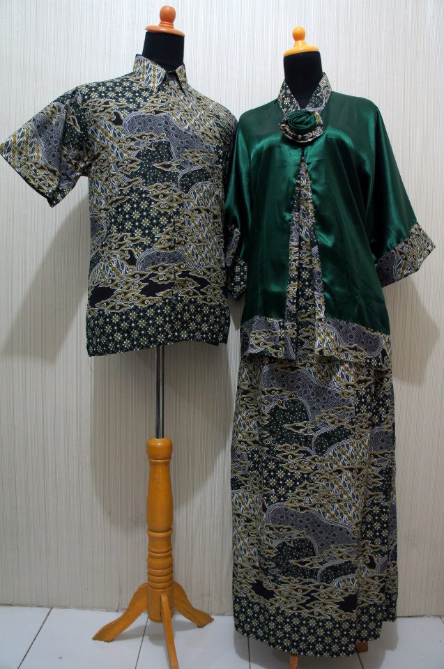 Baju Grosir Jogja Sarimbit  Batik  Lowo rok  SBLR Hijau 