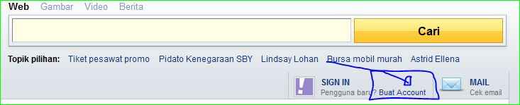 cara bikin email, cara kirim email, membuat email di yahoo.com