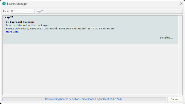    Seperti yang sudah kita bahas di artikel sebelumnya tentang    Cara Install Board ESP32 di Arduino IDE