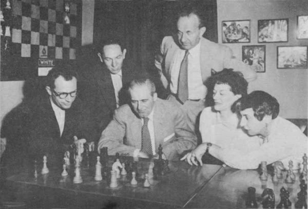 Don Maron, George F. Goehler, Mrs. Lena Grumette, Mrs. Nancy Roos, Sam Geller and Paul Templer