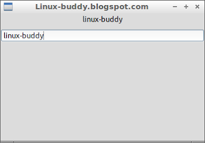 GTK+ example: Entry