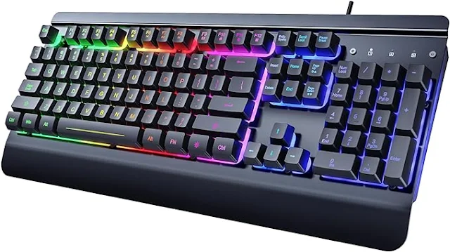 Gaming Keyboard 104 Keys All-Metal Panel