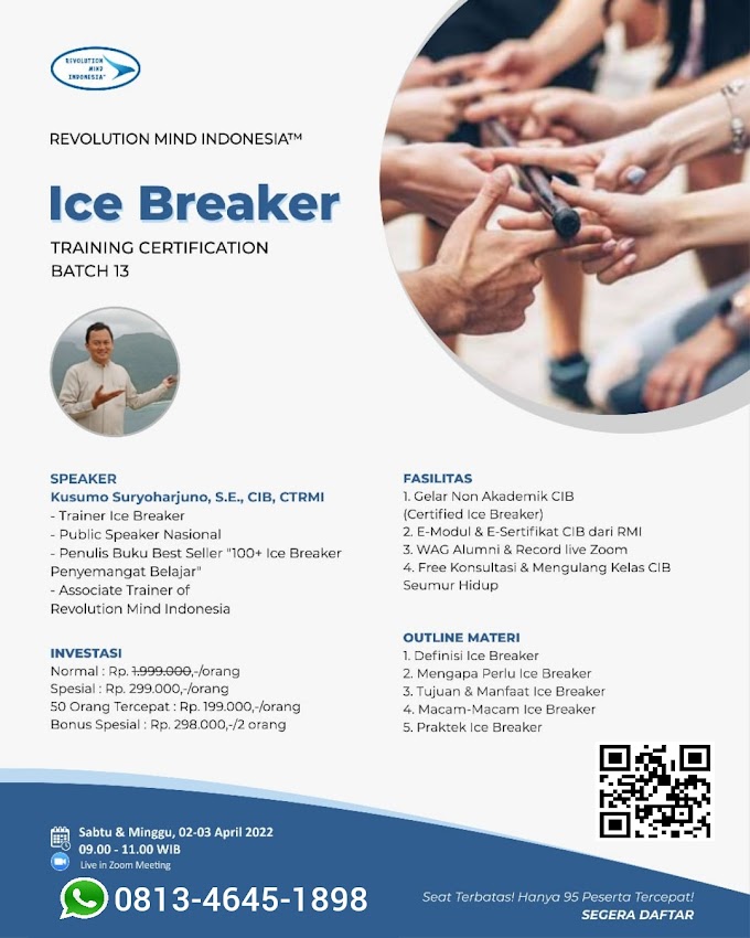 WA.0813-4645-1898 | Certified Ice Breaker (CIB) 2 April 2022