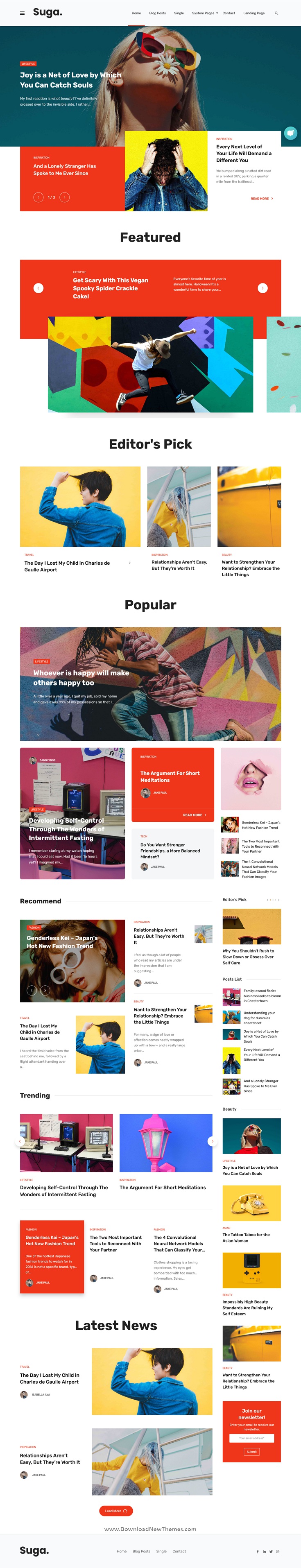 Blog and Magazine Hubspot Theme