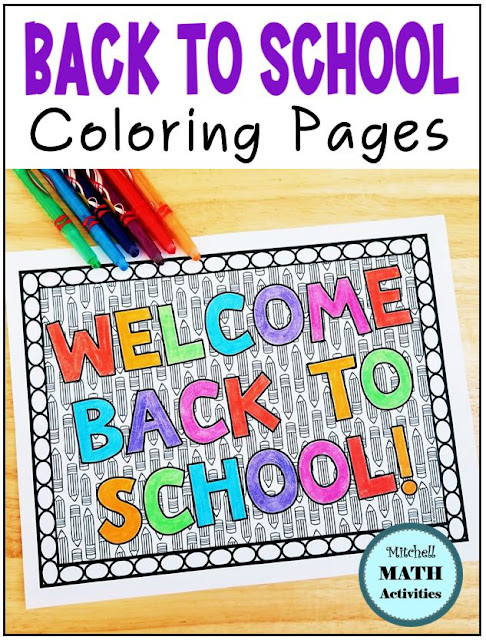 Back to school coloring pages for elementary students