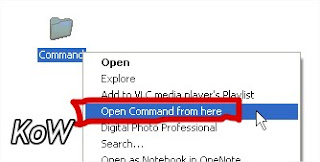 Open Command Prompt From Desired Folder