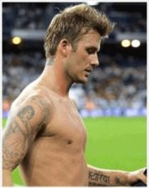 beckham tattoos, tattooing