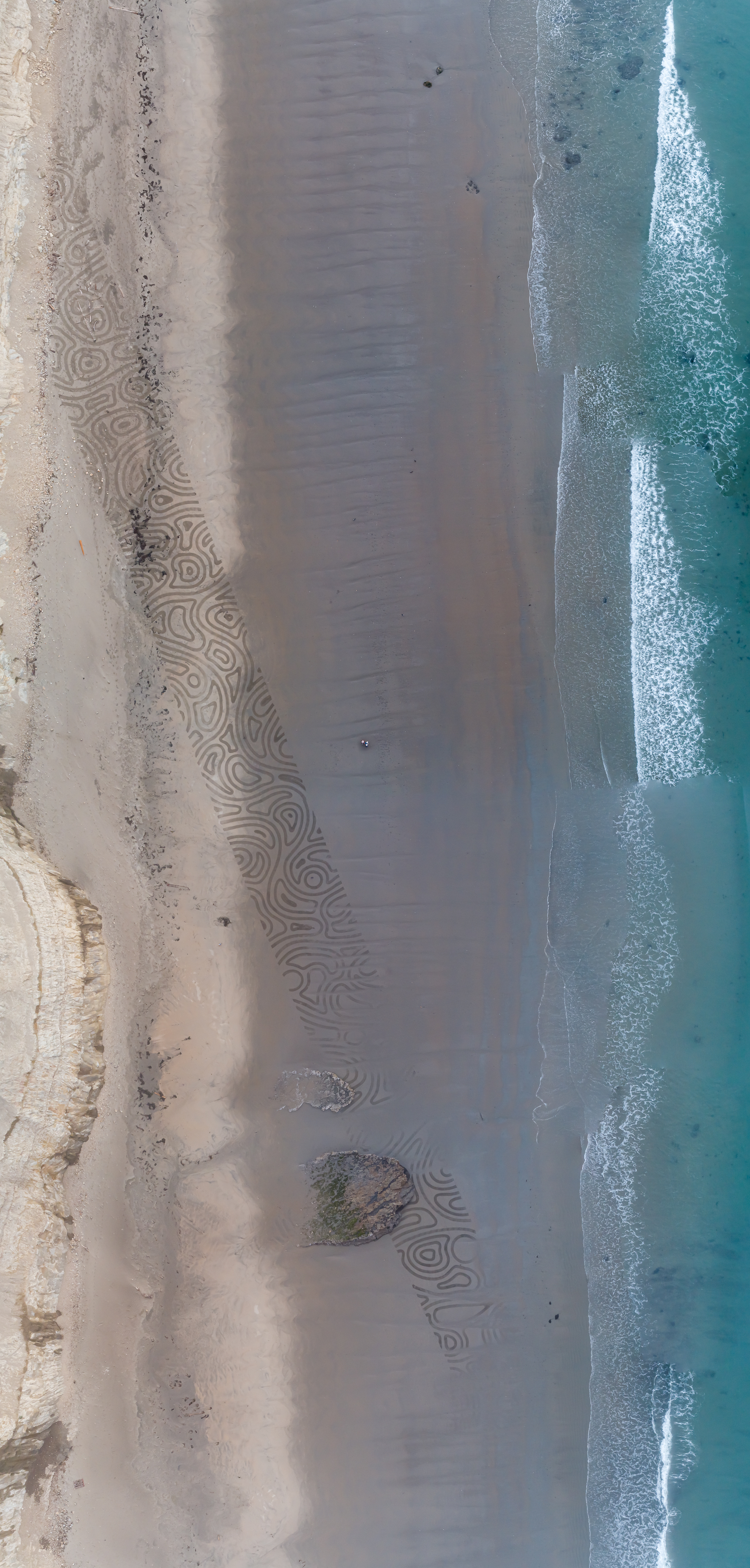 Andres Amador Is Creating Elaborate Sand Art on Boston Beaches