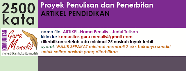 Proyek Penulisan dan Penerbitan Artikel Pendidikan 