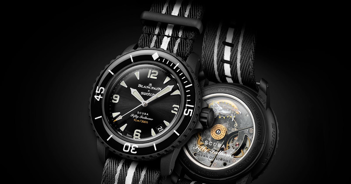 Blancpain X Swatch collaboration reveals the Bioceramic Scuba Fifty ...