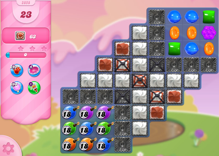 Candy Crush Saga level 2858