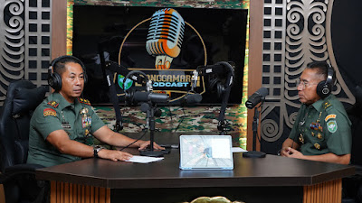 Kepala Staf Angkatan Darat Resmikan Studio Podcast Kodam Iskandar Muda