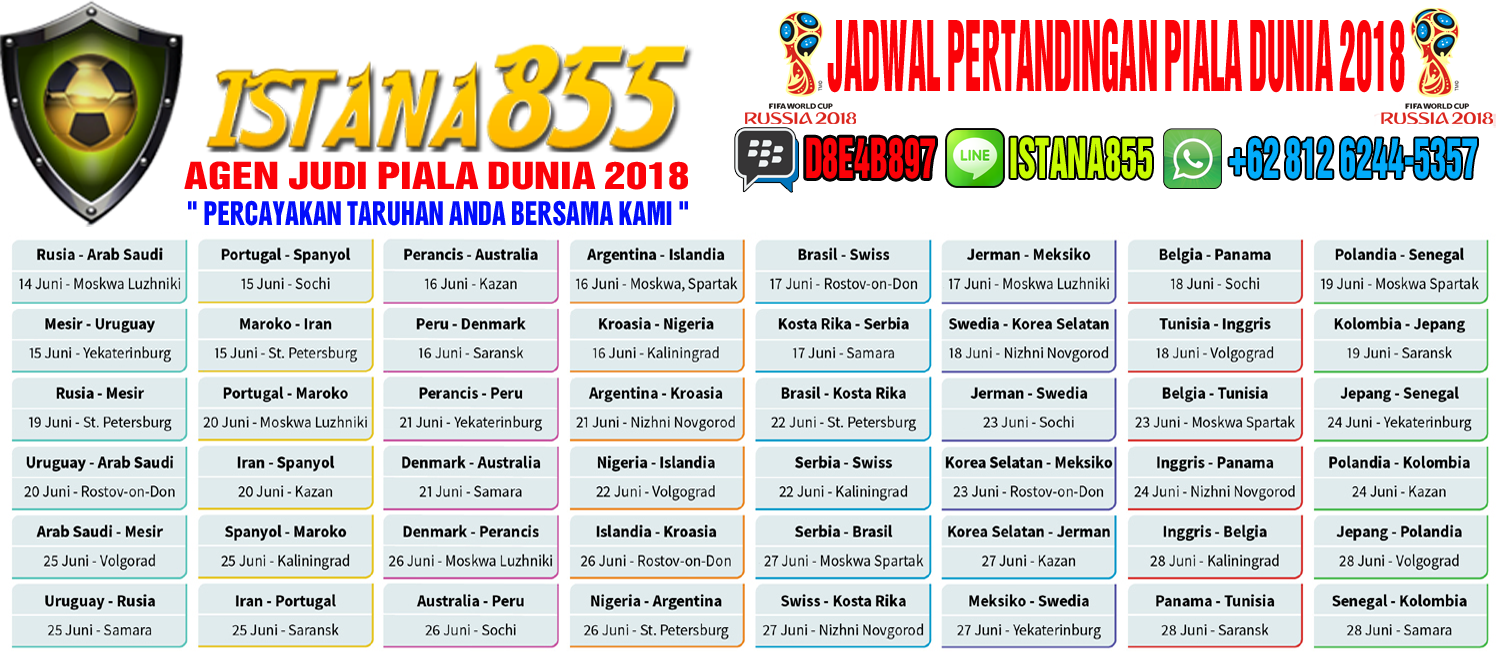 Piala Dunia 2018 Agen Judi Piala Dunia Jadwal Pertandingan Piala