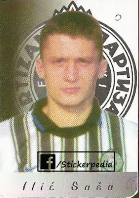 Saša Ilić Partizan Beograd sličica album Yu prvenstvo 1998/99