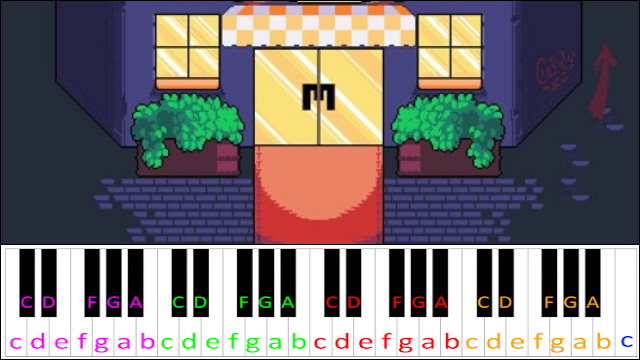 Hotel (Undertale) Piano / Keyboard Easy Letter Notes for Beginners