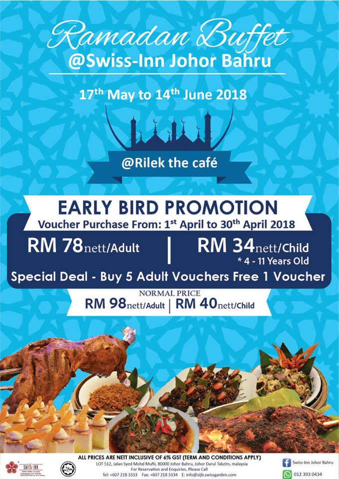 Senarai Buffet Ramadhan Johor Bahru 2018 Harga Dan Lokasi