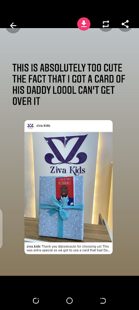 See this Davido card Tania Omotayo' Ziva Kids made