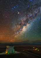 Milky Way Galaxy seen over Auxiliary Telescope