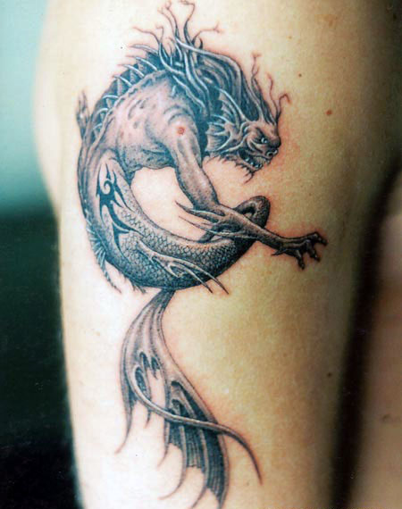 eastern dragon tattoos for women. tribal dragon tattoos for men