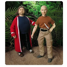 LOST 8 Inch Hurley Reyes & John Locke Mego Style Action Figures