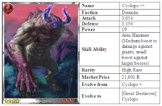 Rage of Bahamut Cyclops ++