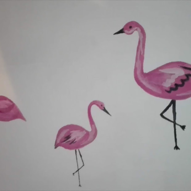 DIY: Flamingi na ścianie