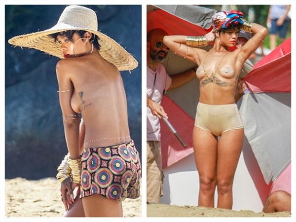 Rihanna Reveals Tan Lines for Vogue Brazil