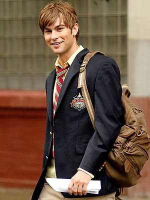 chace crawford in cute schooldress