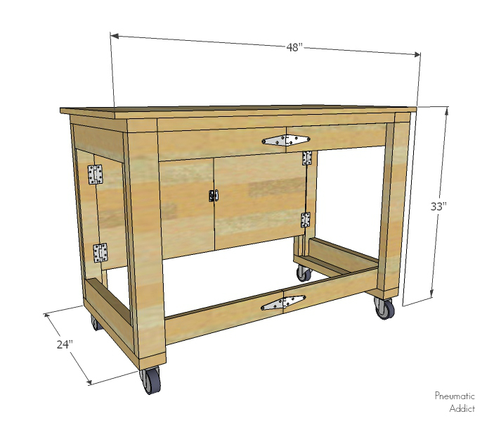 Folding Mobile Workbench - Video Tutorial | Pneumatic Addict