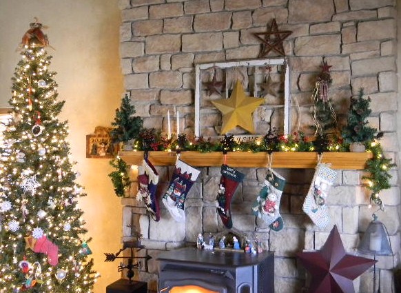My Modern Country: Rustic Christmas Mantel