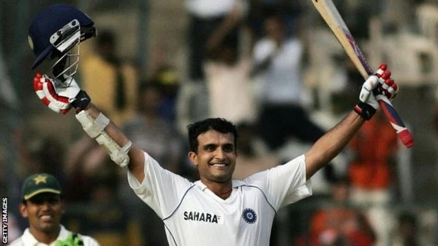 Sourav Ganguly Playing for Indian National Cricket Team