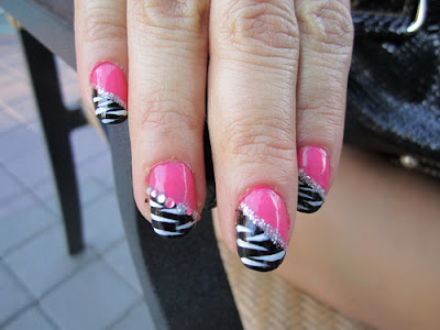 Zebra nail designs ideas