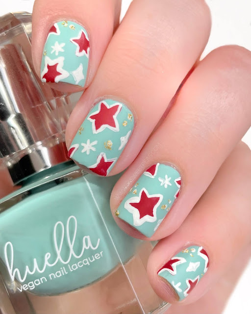 Christmas Star Nail Art 25 Sweetpeas