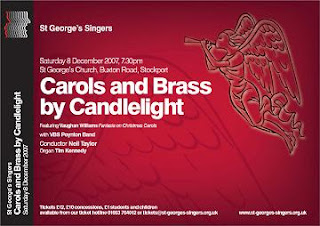 St George's Singers 2007 carol concert poster