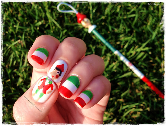 İtalya Bayrağı ve Pinokyo Nail Art / Italian Flag and Pinocchio Nail Art