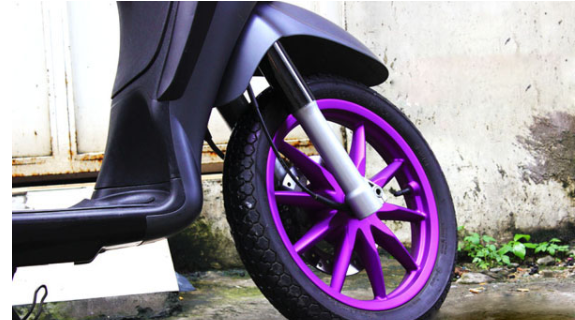 Sơn bánh mâm xe máy màu tím nhám cực đẹp