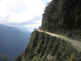 La Carretera de la Muerte , Bolivia 