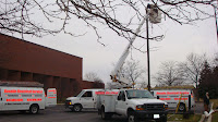 light pole repairs,light pole maintenance,exterior light repairs,building lights