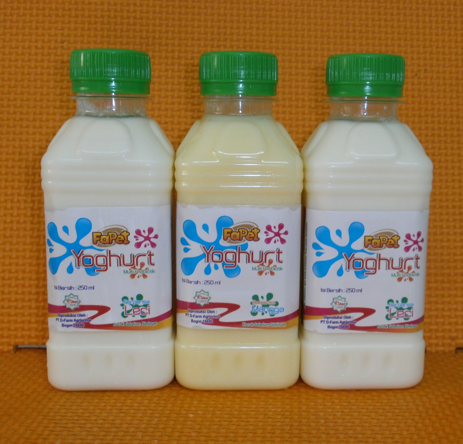 Yoghurt Aneka Rasa Kemasan  250 ml SUSU  FAPET IPB