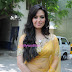 Sana Khan Hot Beauty in Transparent Yellow Saree