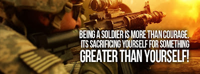 Facebook Cover Of Brave Military Quote.