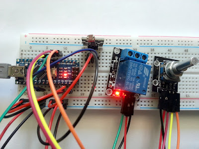 Light or dark activated switch using Arduino