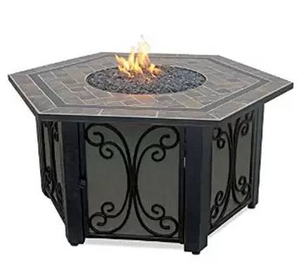 Endless Summer GAD1352SP Hexagon LP Gas Outdoor Firebowl Slate