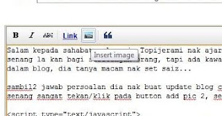 letak Gambar dalam blog atau website