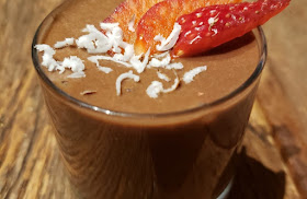 Mousse de Inhame com Chocolate (vegana)