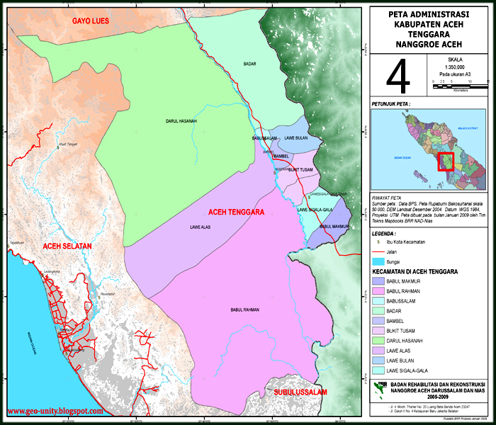 Peta Daerah ~ Kabupaten Aceh Tenggara