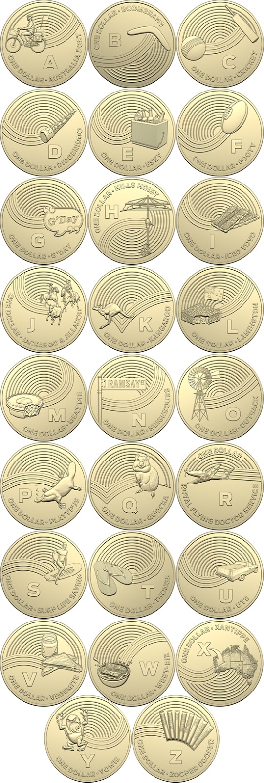 Australia 1 dollar 2019 - The Great Aussie Coin Hunt A-Z