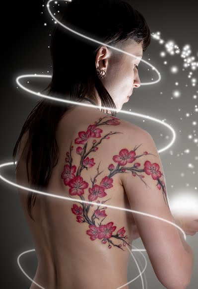 The cherry blossom tattoo design is one of the most beautiful and popular