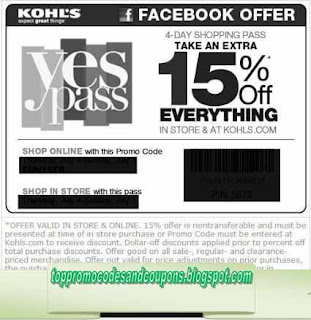 Free Printable Kohls Coupons